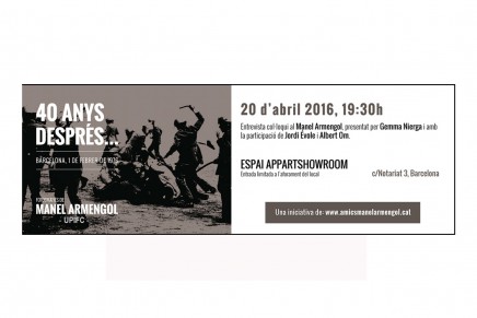 Cas MANEL ARMENGOL (UPIFC): la punta de l’iceberg / els “Amics de Manel Armengol” / l’edició commemorativa